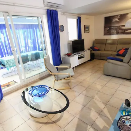 5100 - Cap D'agde Maison Mitoyenne T4 Climatise Avec Parking - Quartier Pinede *