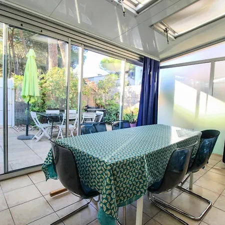 5100 - Cap D'agde Maison Mitoyenne T4 Climatisé Avec Parking - Quartier Pinède Agde