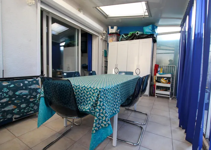 5100 - Cap D'agde Maison Mitoyenne T4 Climatisé Avec Parking - Quartier Pinède Appartamento Agde